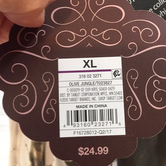 NWT Hand Dyed knox Rose Green & Ivory Top - Picture 7 of 10